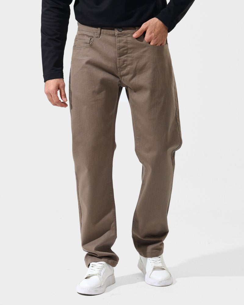 DOTT Men’s Slim Fit Stretch Gabardine Pants – 5 Pocket - Image 1